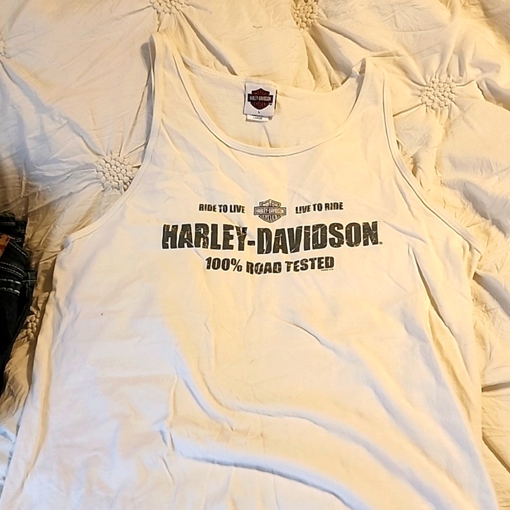 MENS HARLEY DAVISON TANK GREAT CONDITION